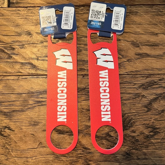 University of Wisconsin Badgers 7" Bottle Opener (2pk) - Picture 2 of 2